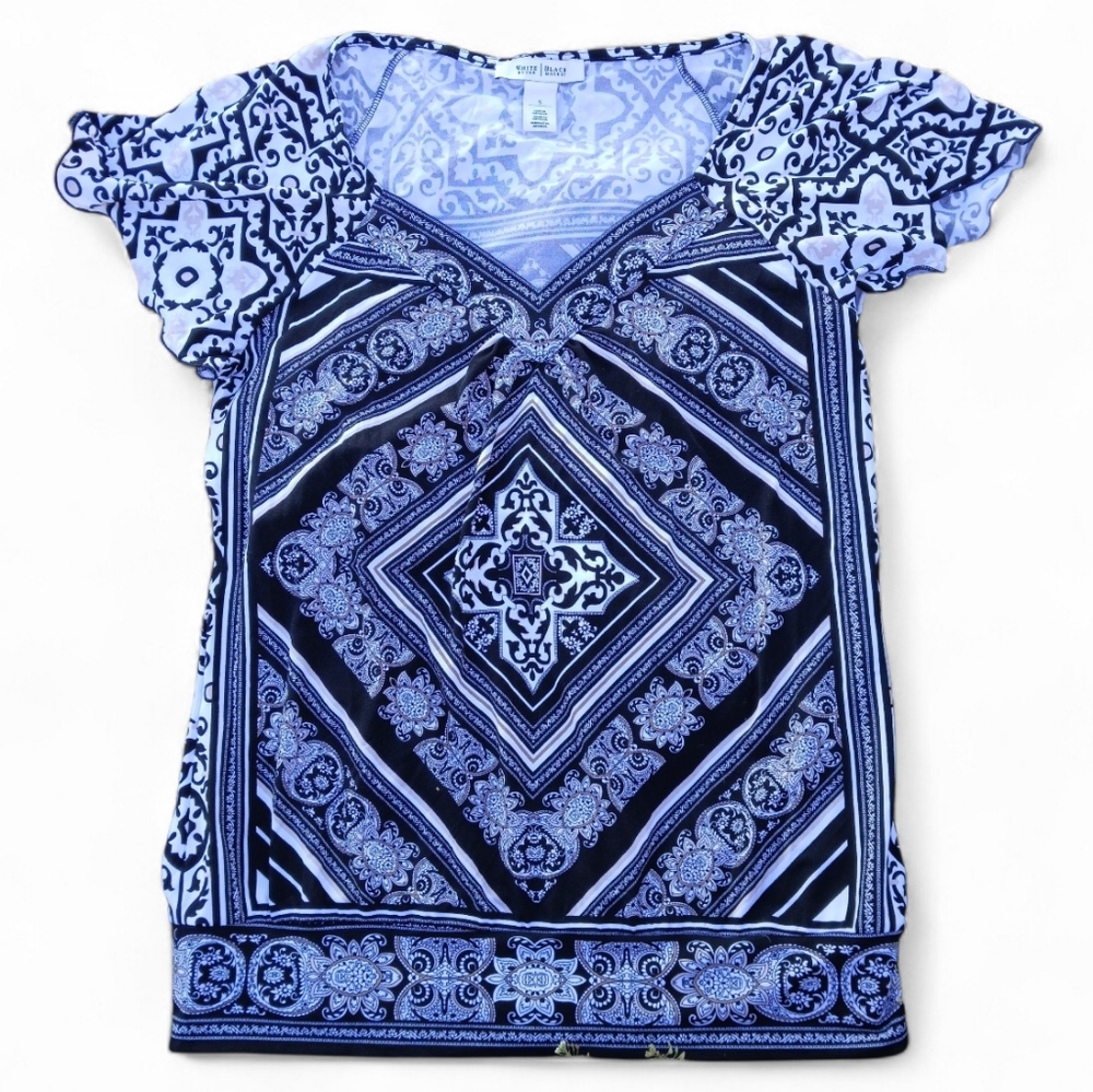 White House Black Market Size Small Black And White